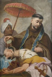 Baptism of a Barbarian Prince by Saint Francis